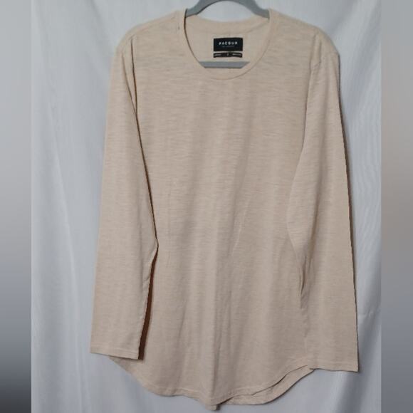PACSUN Women's Beige Crew Neck Long Sleeve Sweatshirt.  L - Picture 1 of 10